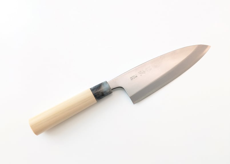 C0903 | ステンレス出刃 | 6寸 | ブビンガ柄・朴木柄 | タケフナイフ