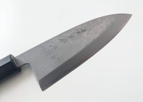 C0510 | 白紙積層 | 出刃5寸 | 紫檀しのぎ柄
