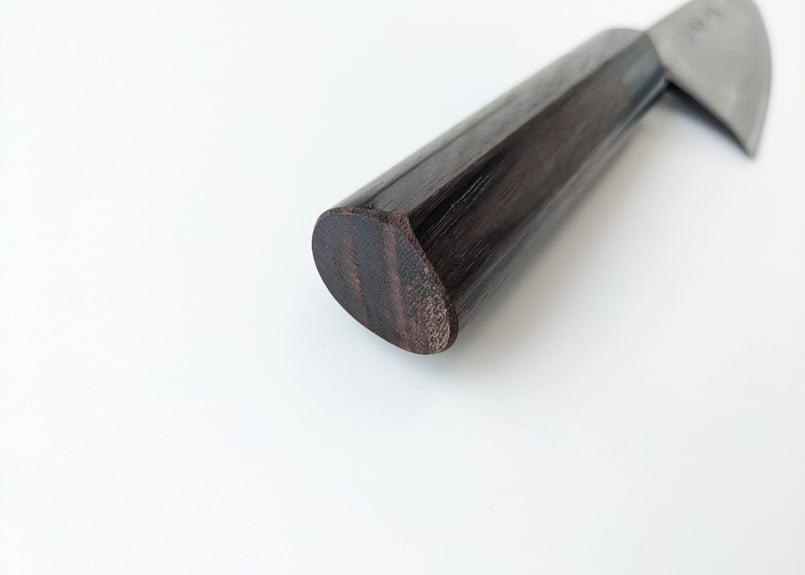 C0505 | 白紙積層 | 出刃4.5寸 | 紫檀しのぎ柄 | タケフナイフビレッジ