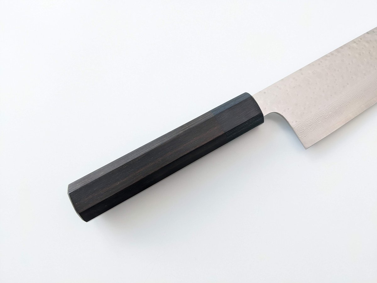全鋼和牛刀VG10八寸　黒檀柄 和牛刀 八寸 VG10 黒檀の柄 VG10 全鋼和牛刀八寸黒檀