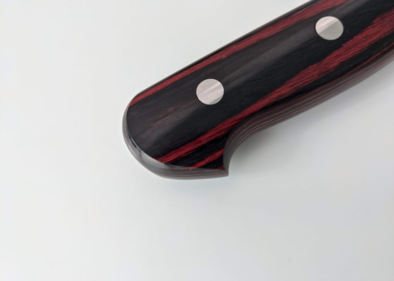 D0401 | VG10ダマスカス | 菜切鍔付 | 赤黒合板 | タケフナイフ D0401 | VG10ダマスカス | 菜切鍔付 | 赤黒合板 | タケフナイフ