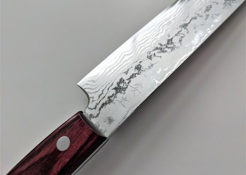 QB0026 | VG10積層 | ペティ150 | 赤合板 | タケフナイフビレッジ公式
