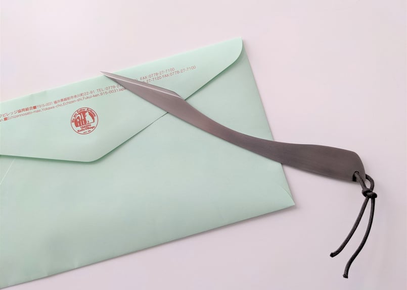 アップル　ノベルティ　ペーパーナイフ　レア ステンレス ペーパーナイフ | ノベルティ製作の鈴木産業