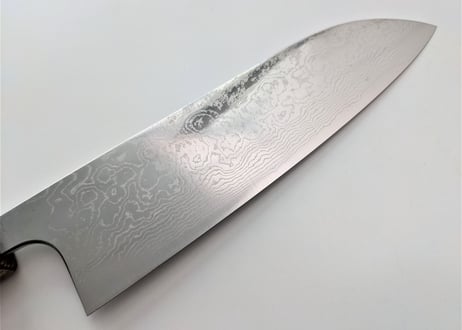 QB0903 | VG10ニッケル積層 | 三徳 | 磨き | 樫拭き漆柄