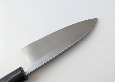 C0511 | 白紙積層 | 出刃5.5寸 | 紫檀しのぎ柄