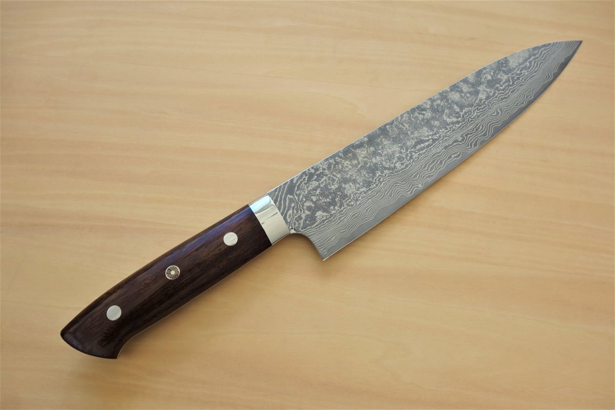 V金10号牛刀240mm デザートアイアンウッド黒水牛柄【アウトレット  