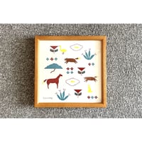 LETTER PRESS POSTER 額装タイプ <animal garden>