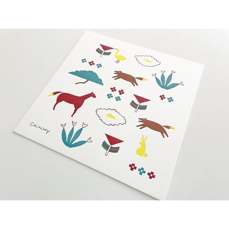 LETTER PRESS POSTER <animal garden>
