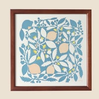LETTER PRESS POSTER <lemon tree> 額装タイプ