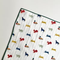 ダブルガーゼハンカチ　< ANIMAL >