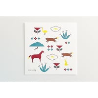 LETTER PRESS POSTER <animal garden>