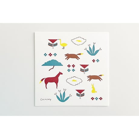 LETTER PRESS POSTER <animal garden>