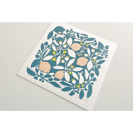 LETTER PRESS POSTER <lemon tree>