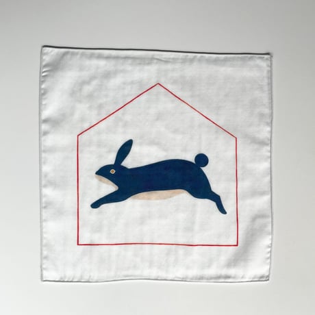 ダブルガーゼハンカチ mini < AO-USAGI >