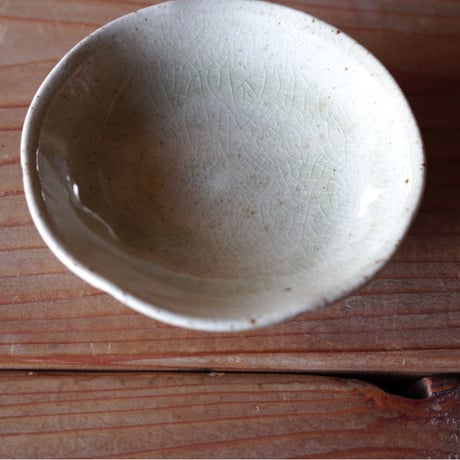 灰釉　豆皿
