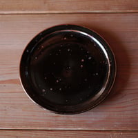 鉄釉　平皿