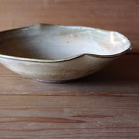 白化粧　輪花大鉢