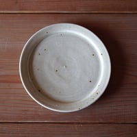 灰釉　六寸平皿