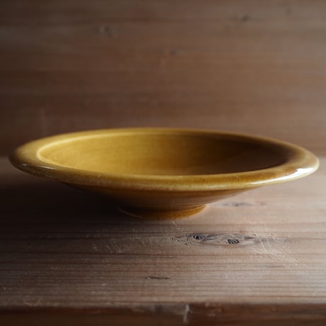 黄釉　浅鉢