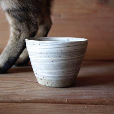 刷毛目　蕎麦猪口