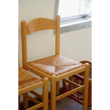 1980s Loewen stein Side Chair Set (paper cord)