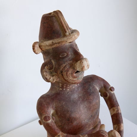 Ceramic tribal art sculpture