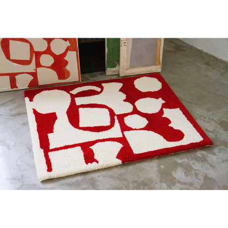 Peter Gray Hurley Rug  Red
