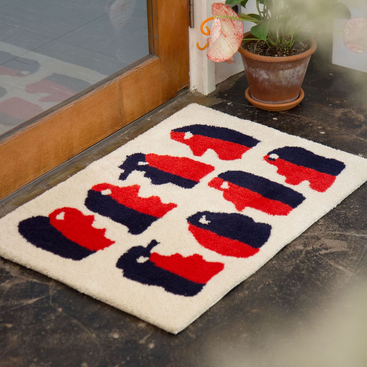 Pacifica collectives ラグ Bicycles Rug | pacificacollectivesSTORE