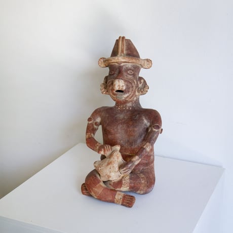 Ceramic tribal art sculpture