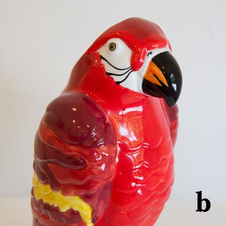 Ceramic parrot flower vase