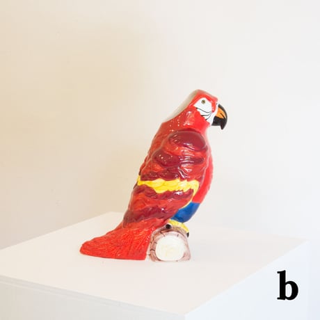 Ceramic parrot flower vase