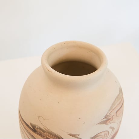 Nemadji pottery flower vase