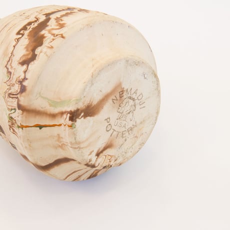 Nemadji pottery flower vase