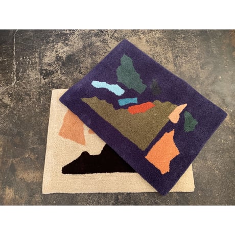 Sandy Yang  "collage" Rug 〈Blue〉
