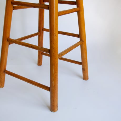 Wooden high stool