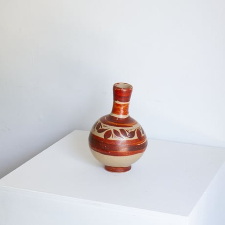 Mexican pottery flower vase