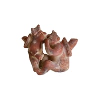 Ceramic tribal art sculpture