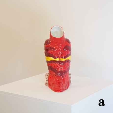 Ceramic parrot flower vase