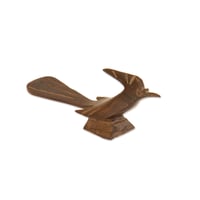 Wooden bird sculpture