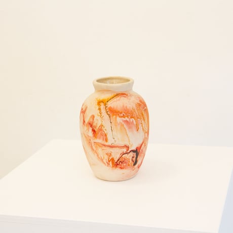 Nemadji pottery flower vase