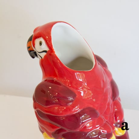 Ceramic parrot flower vase