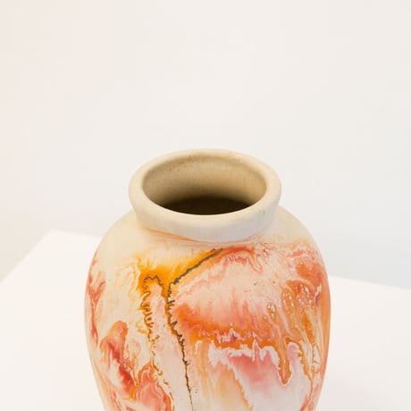Nemadji pottery flower vase