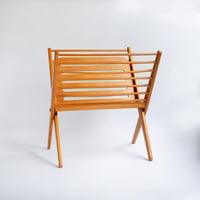 Wooden magazine rack
