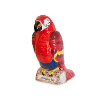 Ceramic parrot flower vase