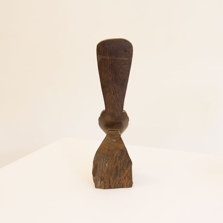 Wooden bird sculpture
