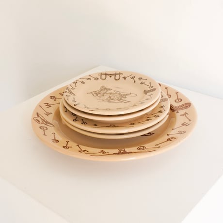 TEPCO U.S.A. CHINA Western Traveler big Plate