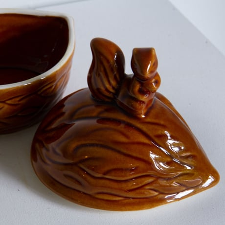 Squirrel and Walnut Canister