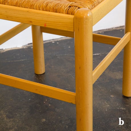 1980s Loewen stein Side Chair Set (paper cord)