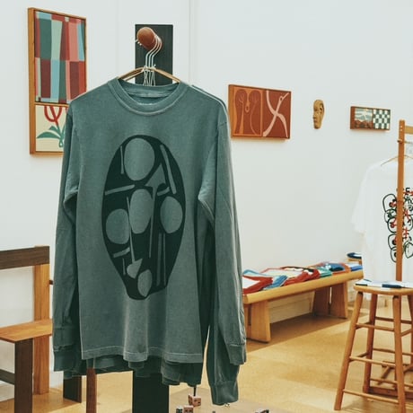 Nishi Yudai "Clock" L/S T-shirts (製品染）