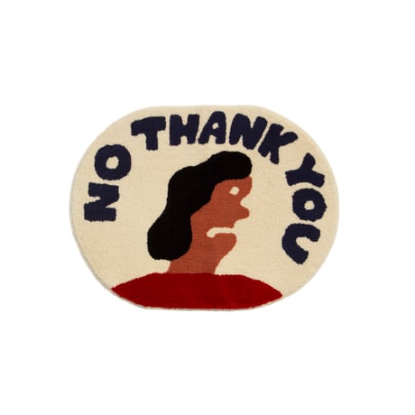 Tomoe Miyazaki "NO THANK YOU" Rug